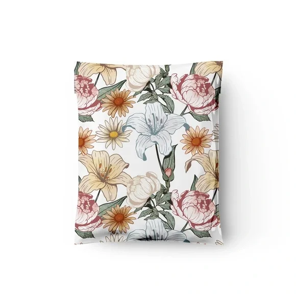 Vintage Floral Poly Mailer’s 10x13 Pack of 25 - Picture 7 of 15